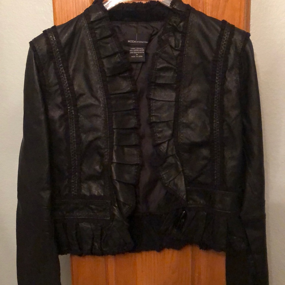 Like New Black Moda International Jacket